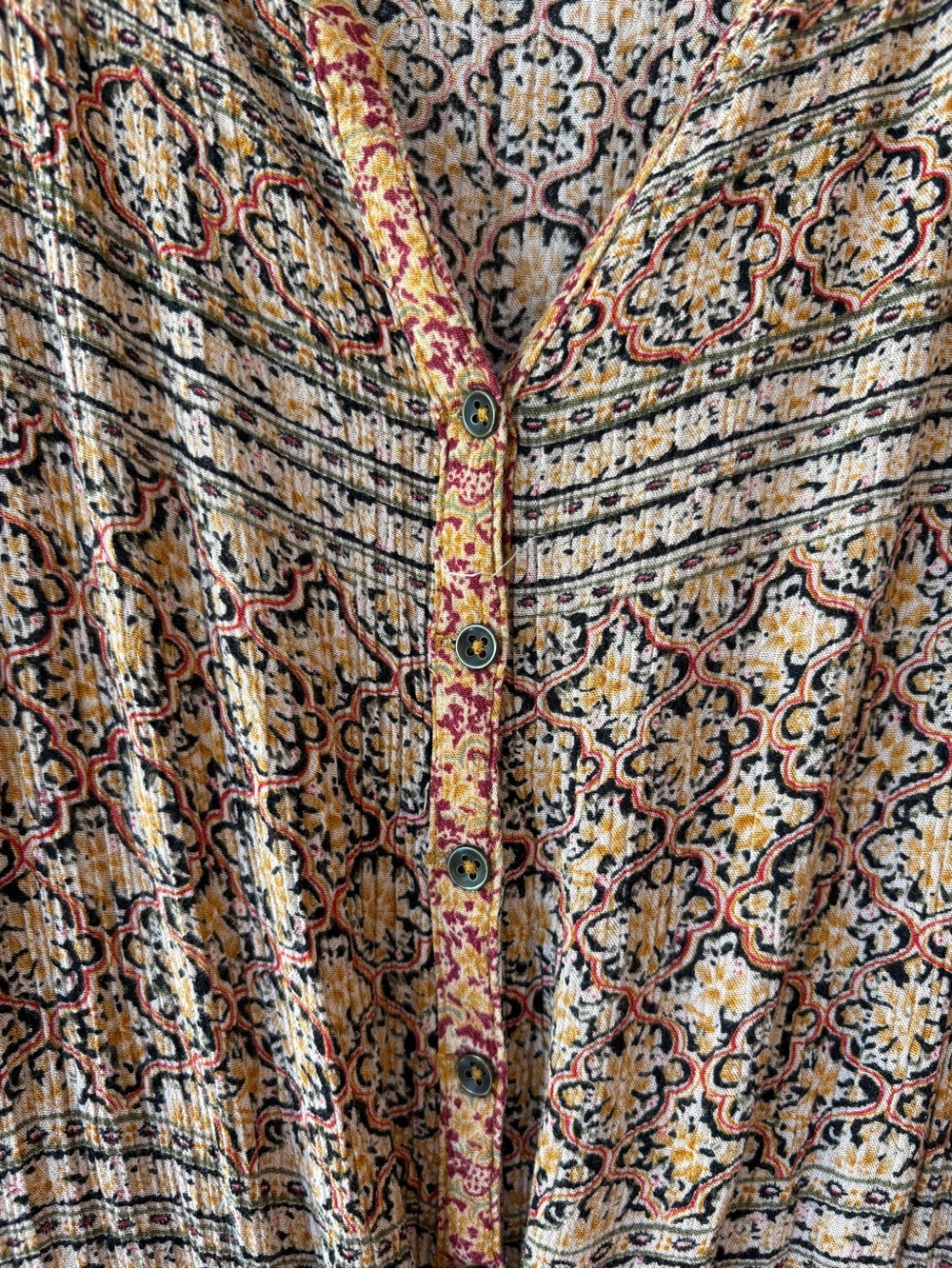 Anthropologie Lilka Danie Boho Print Jumpsuit Sleeveless Tie Waist Rayon Small - Picture 6 of 9
